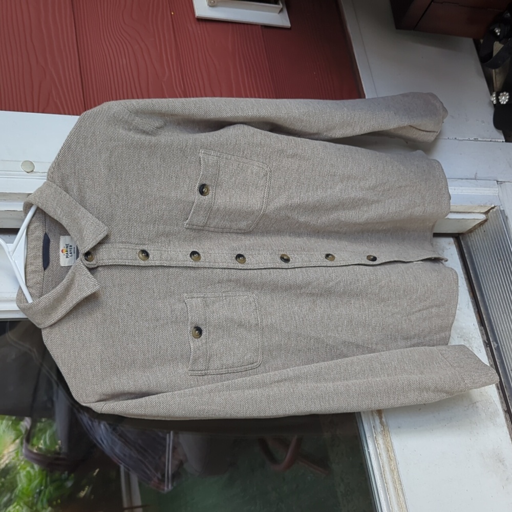 Marine Layer Pacifica Twill Tan Shirt Jacket